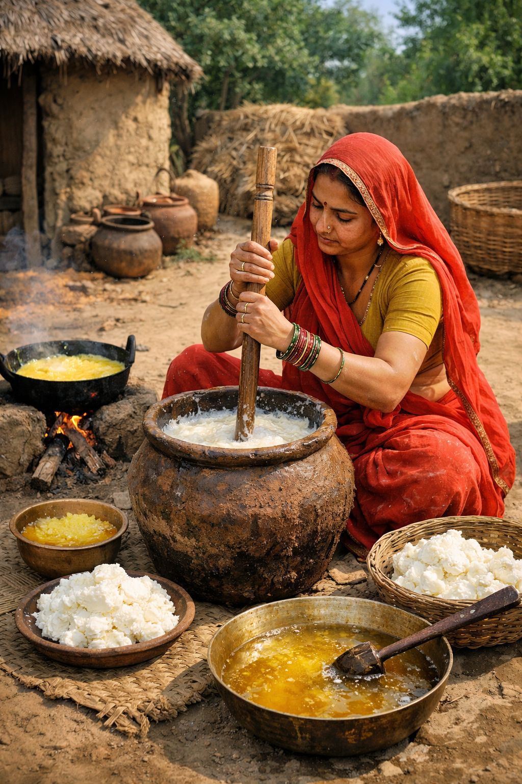 Ghee extraction process
